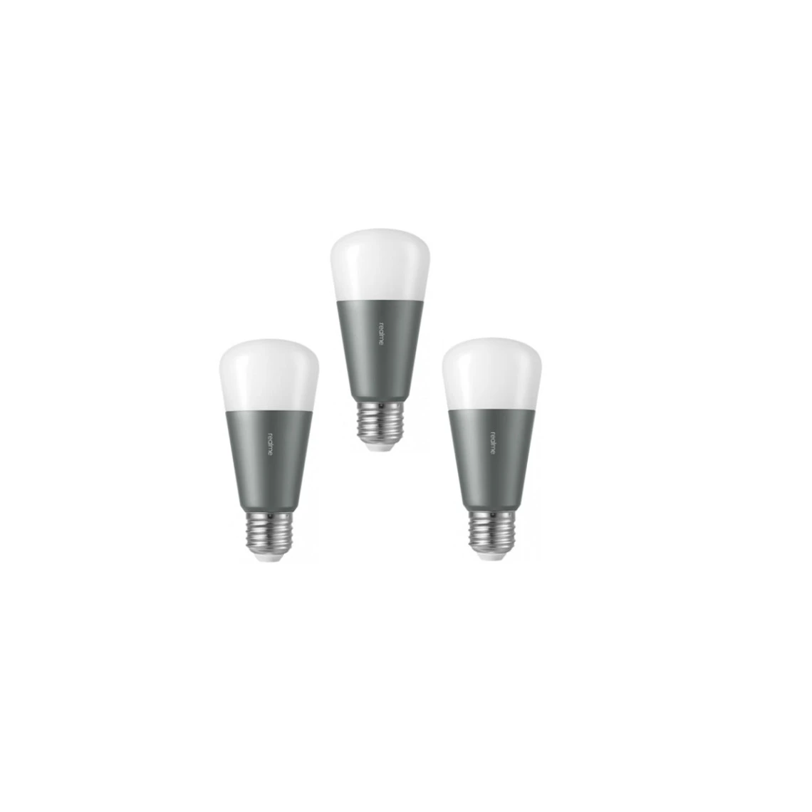 Realme Pack De 3 Ampoules Connectées Smart Bulb RGB 9W - E27 1 Realme Pack De 3 Ampoules Connectées Smart Bulb RGB 9W - E27