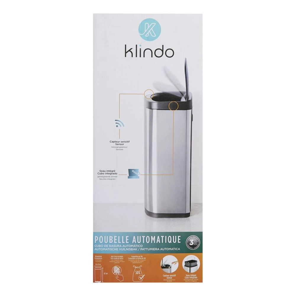 SENSOR - Poubelle Acier - 35L - EK9267M-35L 4 SENSOR - Poubelle Acier - 35L - EK9267M-35L – Image 4