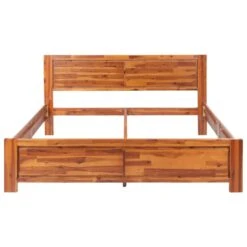 VidaXL Cadre De Lit Bois D'acacia Massif 160x200 Cm -Maison 8719883913087 g en hd 2