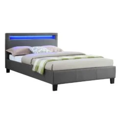 Lit Simple Pour Adulte MIRANDO Avec Sommier 120x190 Cm 1 Place Et Demi...