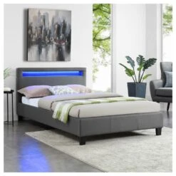 Lit Simple Pour Adulte MIRANDO Avec Sommier 120x190 Cm 1 Place Et Demi... -Maison 93903 1 00