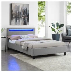 Lit Simple Pour Adulte MARISELA Avec Sommier 120x190 Cm 1 Place Et Dem... 7 Lit Simple Pour Adulte MARISELA Avec Sommier 120x190 Cm 1 Place Et Dem... -Maison 93904 1 0