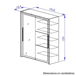 Armoire 2 Portes Coulissantes L.191 Cm BRUGGES Imitation Châtaignier ... -Maison armoire 2 portes coulissantes l191 cm brugges imitation chataignier naturel 11870780 31396862 1140x1140