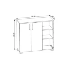 Armoire Multifonctionnelle Dino - Homemania - Blanc, Bois, Noir - 90 X... -Maison armoire multifonctionnelle dino homemania blanc bois noir 90 x 37 x 85 cm 13464950 36849076 1140x1140