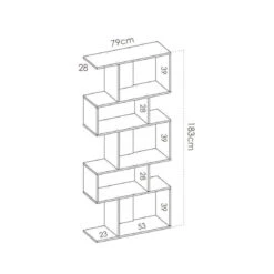 Bibliothèque NILS Imitation Chêne -Maison bibliotheque nils imitation chene 11709514 30860964 1140x1140