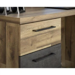 Bureau 1 Porte Et 1 Tiroir RICCIANO Imitation Chêne Et Béton -Maison bureau 1 porte et 1 tiroir ricciano imitation chene et beton 10686088 27824794 1140x1140