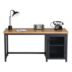 Bureau 1 Porte GUSTAVE Plaqué Frêne Et Noir -Maison bureau 1 porte gustave plaque frene et noir 13823750 38296342 1140x1140