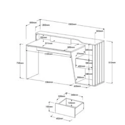 Bureau 1 Tiroir LINEA NATURA PALOMA -Maison bureau 1 tiroir linea natura paloma 12338066 32931618 1140x1140