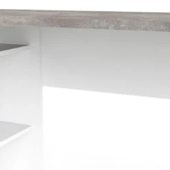 Bureau D'angle ALKOR Imitation Béton Et Blanc -Maison bureau dangle alkor imitation beton et blanc 9798436 25339876 1140x1140