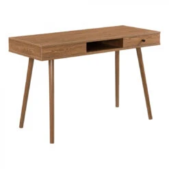 Bureau Habo 74 X 115 X 48 Cm Effet Bois Foncé [en.casa]