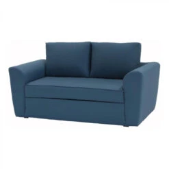 Canapé Convertible 2 Places TWILL Tissu Bleu Tonnerre -Maison canape convertible 2 places twill tissu bleu tonnerre 9154989 23892095 1140x1140