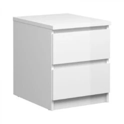 Maison 10 Chevet BEST LAK Blanc Laqué