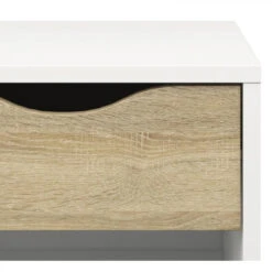 Chevet OSLO Blanc/ Imitation Chêne -Maison chevet oslo blanc imitation chene 9156055 23896899 1140x1140