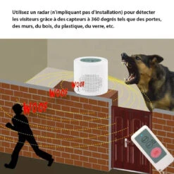 Chien De Garde électrique Aboyeur Sans Fil Capteur Radar 2 Télécomm... -Maison chien de garde electrique aboyeur sans fil capteur radar 2 telecommandes alarme de securite a domicile 360 degres chien qui aboie 13811316 38249210 1140x1140