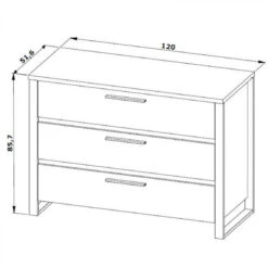 Time Commode 3 Tiroirs DISTRICT Imitation Chêne Et Noir 7 Time Commode 3 Tiroirs DISTRICT Imitation Chêne Et Noir -Maison commode 3 tiroirs district imitation chene et noir 10128792 26050222 1140x1140