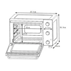 CONTINENTAL EDISON CEMF46B3 - Minifour Electrique 46L Noir - 1800W - R... -Maison continental edison cemf46b3 minifour electrique 46l noir 12621810 628736 6 1140x1140