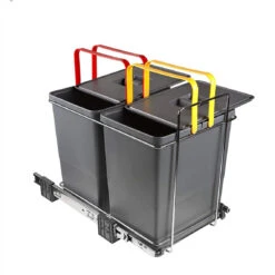 ELLETIPI Ecofil PF01 34B2 Poubelle De Tri Sélectif Extractible Pour ... -Maison elletipi ecofil pf0134b2 poubelle de tri selectif extractible pour dechets plastique et metaux gris 30x 45x 36cm 13911874 38578560 1140x1140