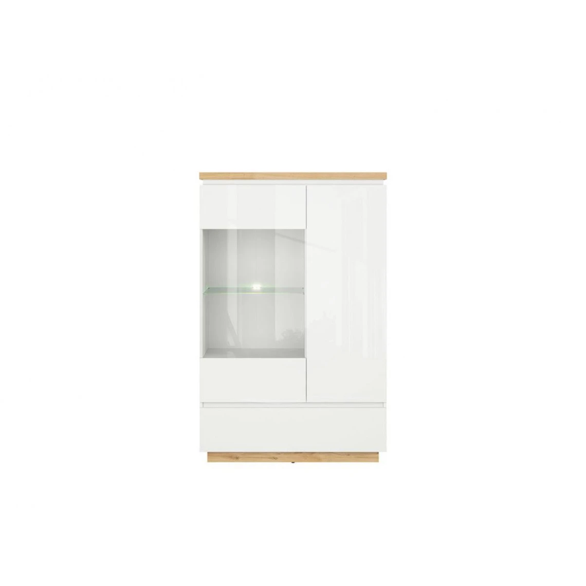 ELOIS - Vitrine Double Style Scandinave Salon/cabinet - 153x98x41 - 2 ... 2 ELOIS - Vitrine Double Style Scandinave Salon/cabinet - 153x98x41 - 2 ... – Image 2