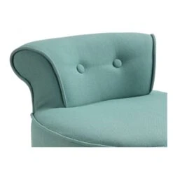 Petit Fauteuil Crapaud SAVEA En Tissu - Vert D'eau -Maison fauteuil 245175