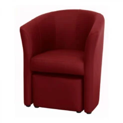 Fauteuil Cabriolet Et Pouf CLAYTON PU Rouge -Maison fauteuil cabriolet et pouf clayton pu rouge 9158773 23907259 1140x1140