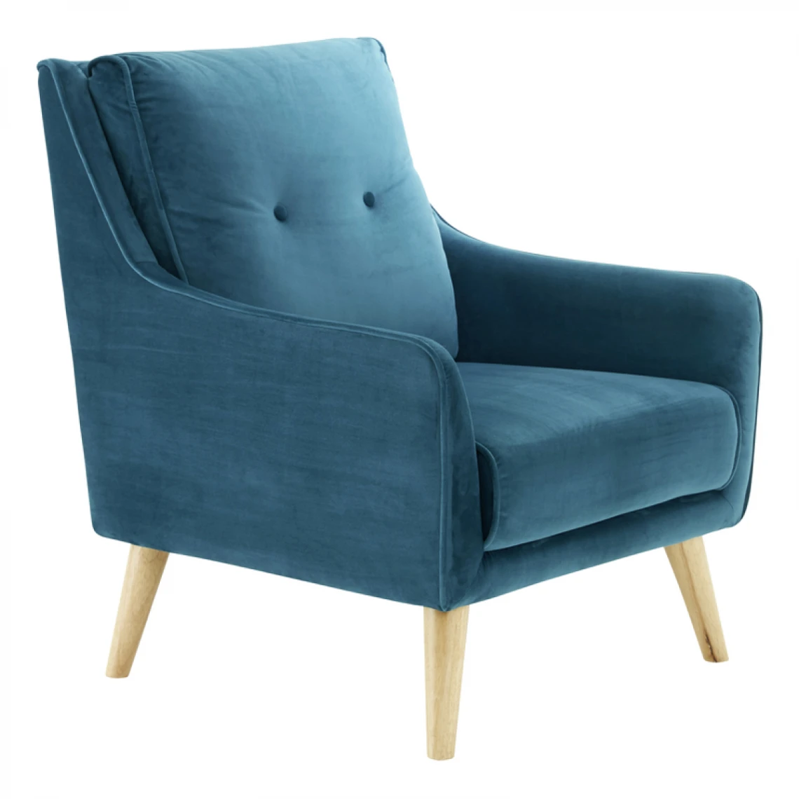 Fauteuil LAURANNE Tissu Bleu Vert 1 Fauteuil LAURANNE Tissu Bleu Vert