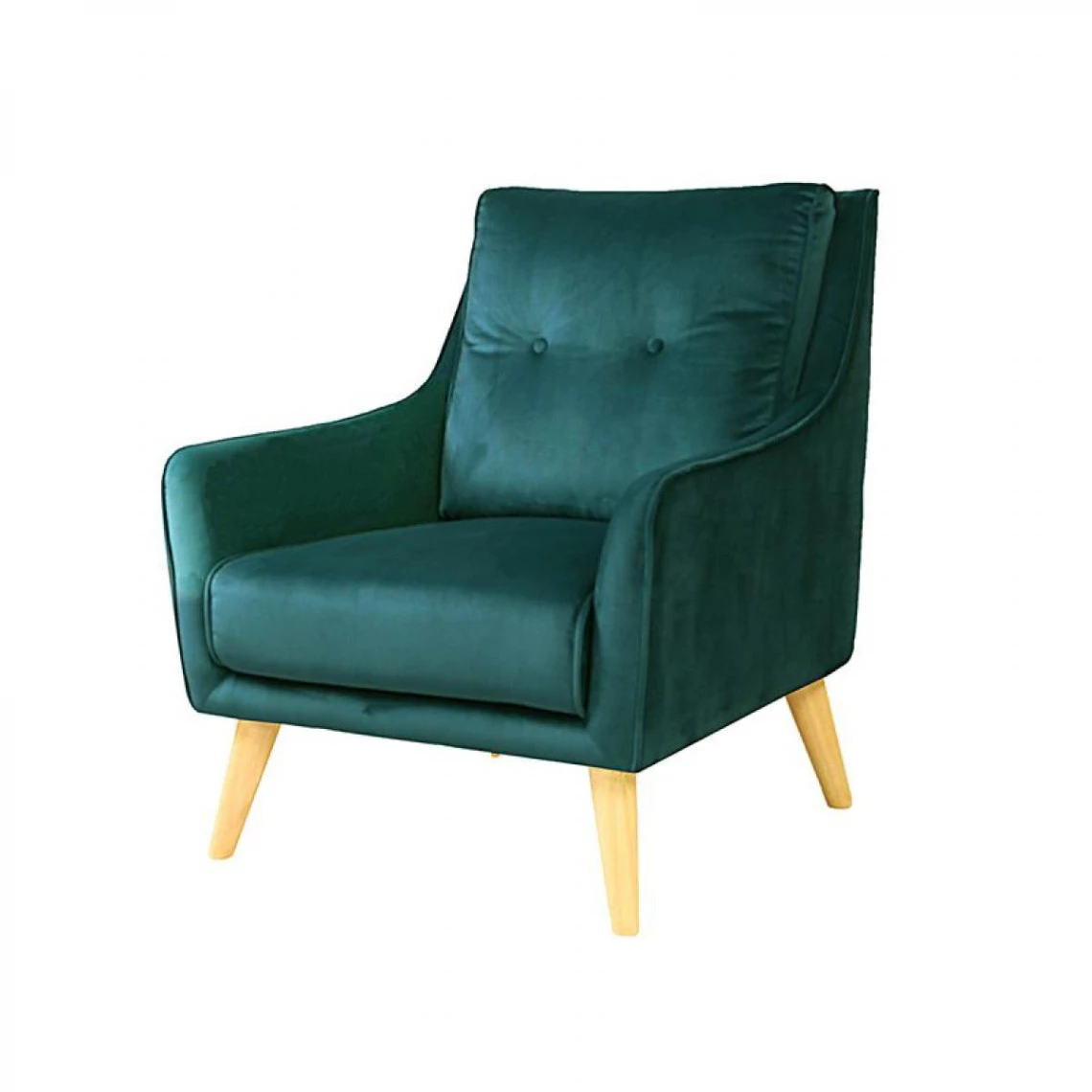 Fauteuil LAURANNE Tissu Bleu Vert 3 Fauteuil LAURANNE Tissu Bleu Vert – Image 3