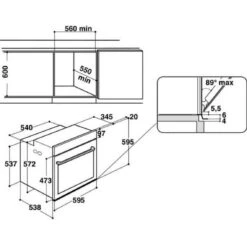 Whirlpool Four Intégrable Multifonction 73l 60cm A Pyrolyse Inox - Oakz9156pix ... -Maison four encastrable multifonction 73l whirlpool 3650w 59cm a oakz9156pix 5958254 23255149 1140x1140