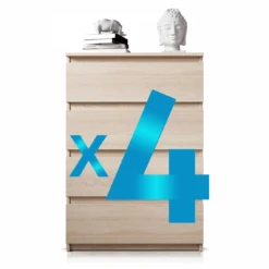 Furnix Commode / Meuble De Rangement ARENAL Avec 4 Tiroirs 70 X 37 X 9... -Maison furnix commode meuble de rangement arenal avec 4 tiroirs 70 x 37 x 98 cm chene sonoma style moderne 11343530 29635766 1140x1140