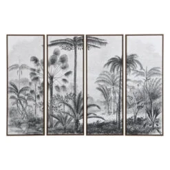 Toile Imprimée Quadriptyque Encadrée - 180 X 120 Cm - Châssis En Bo...