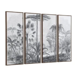 Toile Imprimée Quadriptyque Encadrée - 180 X 120 Cm - Châssis En Bo... -Maison impression sur toile palmia 12719454 34173416 1140x1140