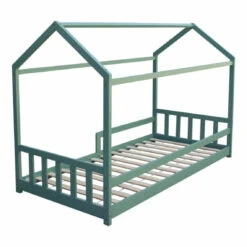 Lit Cabane HUTTY 90x190 Cm Vert -Maison lit cabane hutty 90x190 cm vert 13344980 36425754 754 1140x1140