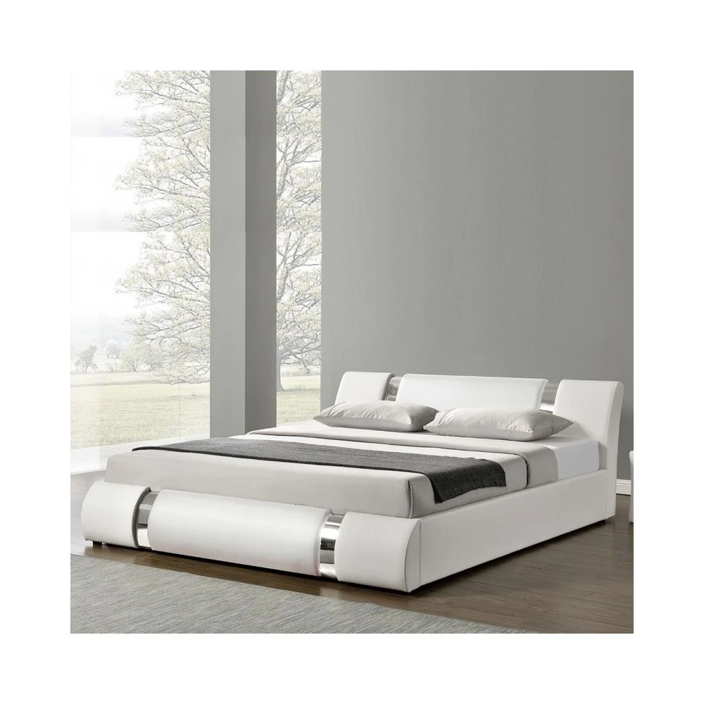 Lit Coffre Sommier Relevable Nova - Blanc - 160x200 2 Lit Coffre Sommier Relevable Nova - Blanc - 160x200 – Image 2