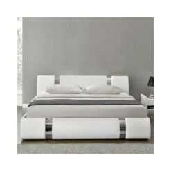 Lit Coffre Sommier Relevable Nova - Blanc - 160x200 9 Lit Coffre Sommier Relevable Nova - Blanc - 160x200 -Maison lit coffre sommier relevable nova 4