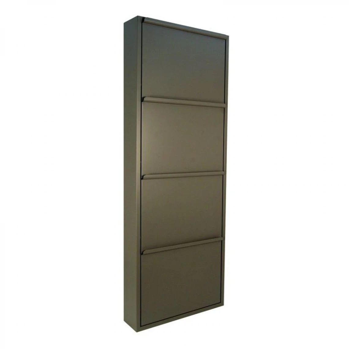 Meuble à Chaussures 4 Abattants BOOTS Taupe Satiné 1 Meuble à Chaussures 4 Abattants BOOTS Taupe Satiné