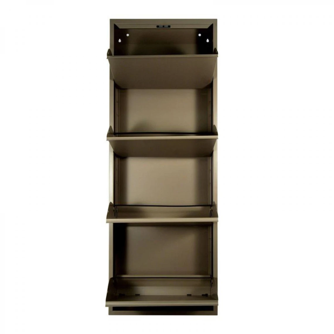 Meuble à Chaussures 4 Abattants BOOTS Taupe Satiné 5 Meuble à Chaussures 4 Abattants BOOTS Taupe Satiné – Image 5