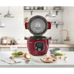 MOULINEX CE85B510 Multicuiseur Intelligent COOKEO + 6 L - 180 Rece... -Maison moulinexce85b510multicuiseur intelligent cookeo 6 l 180 recettes preprogrammees rouge 10214198 26328200 1140x1140