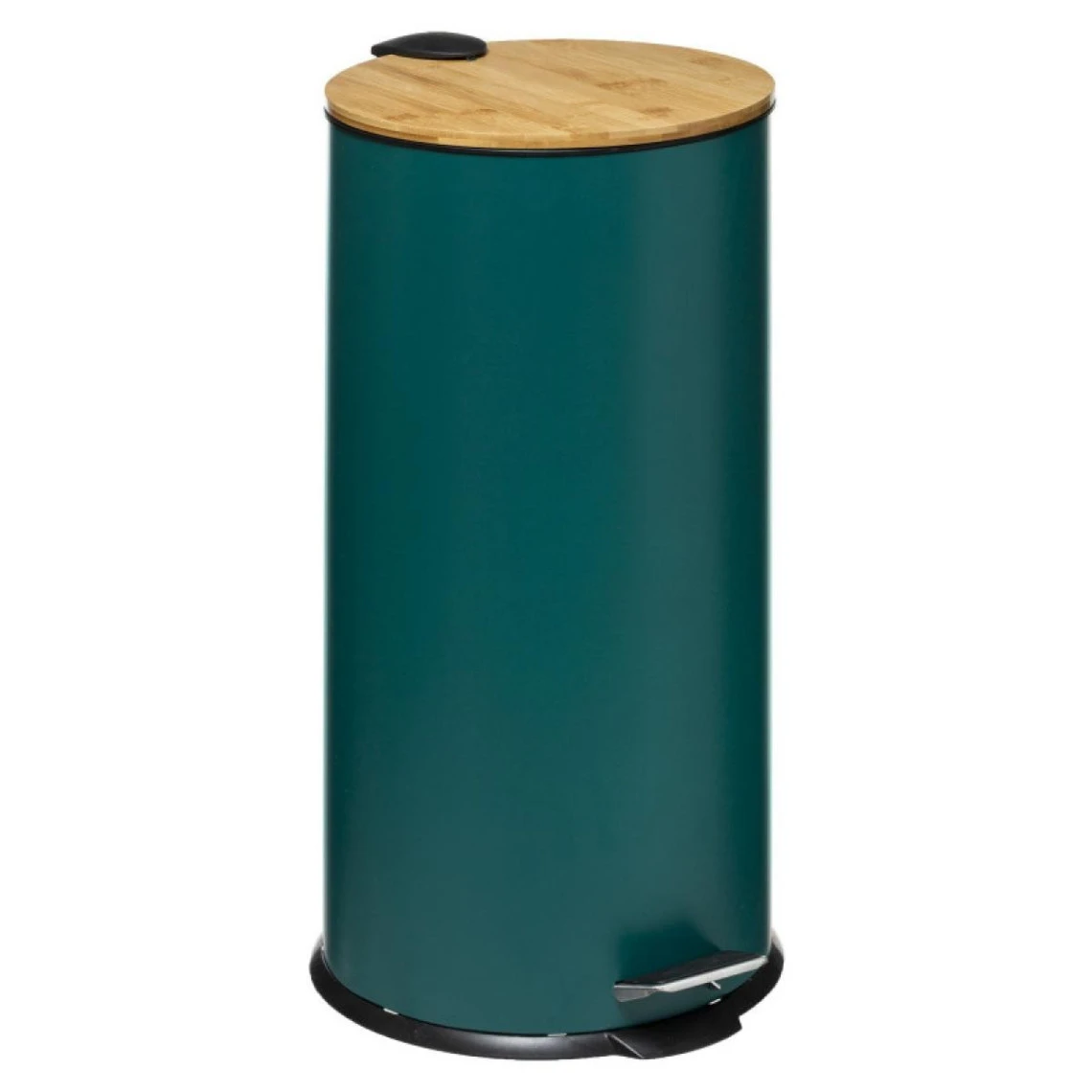 Poubelle "bam Modern" 30 Litres Couvercle Bambou Atmosphéra - Bleu Ca... 1 Poubelle "bam Modern" 30 Litres Couvercle Bambou Atmosphéra - Bleu Ca...