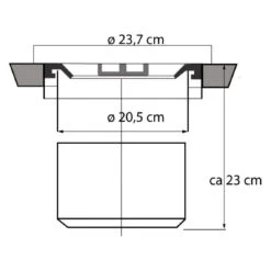 Wesco Poubelle De Plan De Travail - 11 L - Couvercle Inox - Contenance : 13 ... -Maison poubelle de plan de travail 11 l couvercle inox contenance 13 l diametre exterieur 310 mm encastrement 280 mm hauteur 350 mm wesco 12256350 32607178 1140x1140