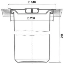 Wesco Poubelle De Plan De Travail - 11 L - Couvercle Inox - Contenance : 13 ... -Maison poubelle de plan de travail 11 l couvercle inox contenance 13 l diametre exterieur 310 mm encastrement 280 mm hauteur 350 mm wesco 12256350 32607180 1140x1140
