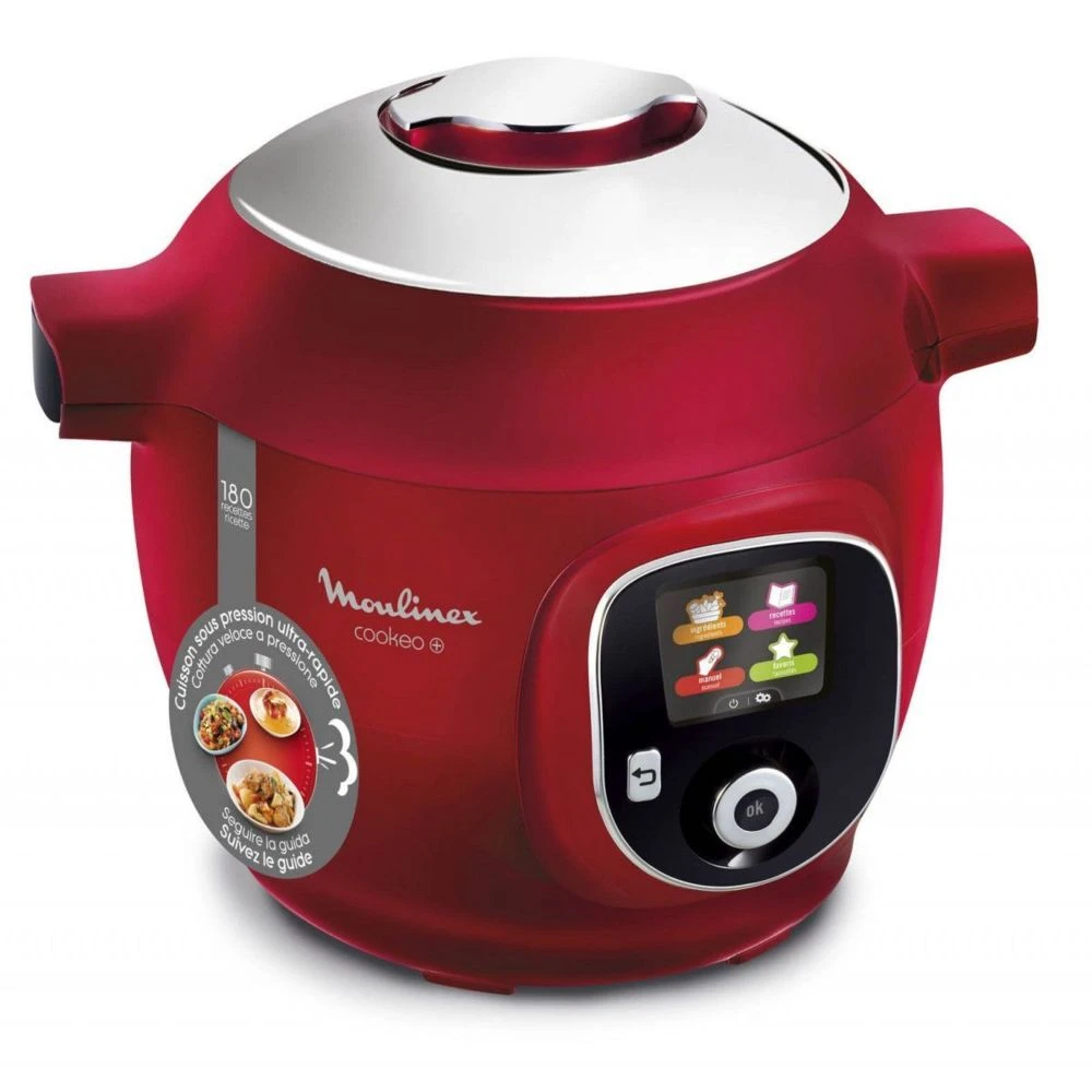 Moulinex Cookeo+ 180 Recettes CE85B510 - Rouge 1 Moulinex Cookeo+ 180 Recettes CE85B510 - Rouge