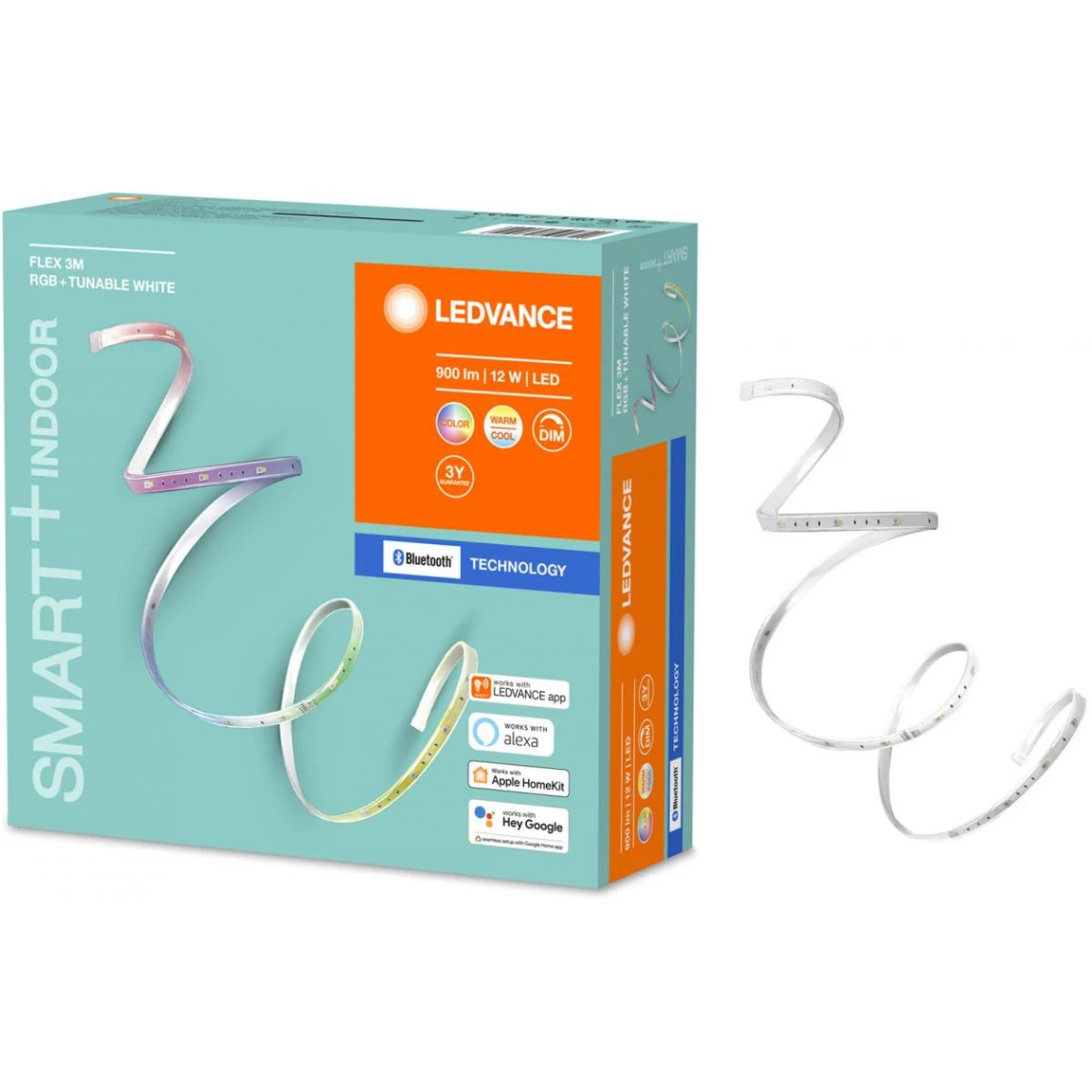 LEDVANCE Ruban LED Connectée Smart+ Bluetooth KIT FLEX 3M - Intérieur - Coule...