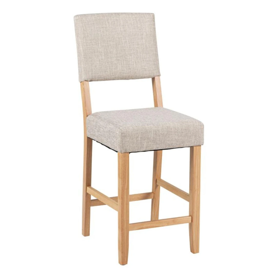 Tabouret De Bar H.64 Cm MARYSE Tissu Gris 1 Tabouret De Bar H.64 Cm MARYSE Tissu Gris
