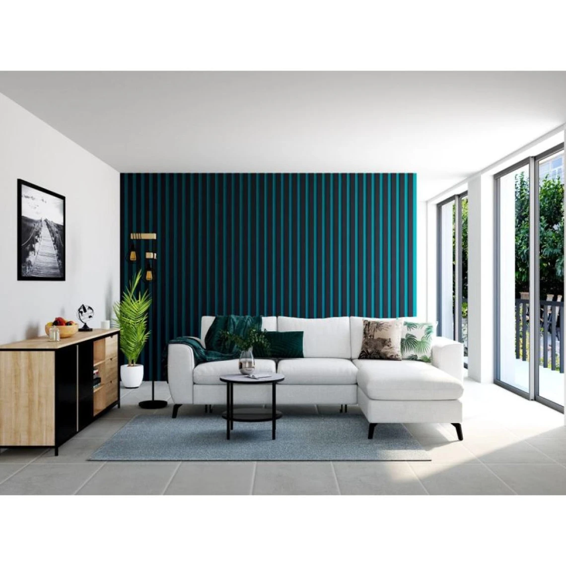 Tapis 160x230 Cm ROMY Bleu 2 Tapis 160x230 Cm ROMY Bleu – Image 2