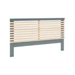 Tête De Lit 160 Cm PISCO Vert Grisé Et Bois Naturel