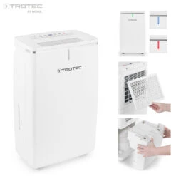 TROTEC Déshumidificateur D'air TTK 53 E Pour 31 M² Max. Absorbeur D'...