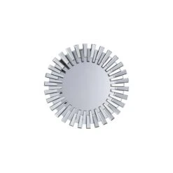 Beliani Miroir Rond Argenté CHOLET - Argent