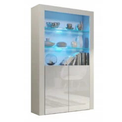 Maison -Maison vitrine jive 90 cm blanc laque avec leds 11046622 1014194 94 1140x1140