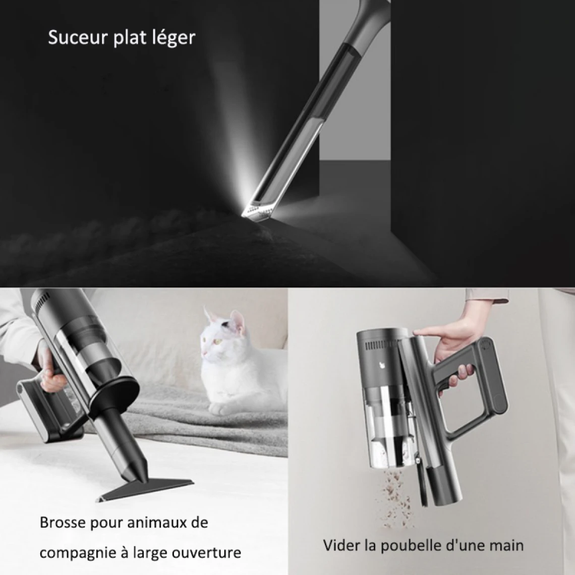 Z15 Aspirateur à Main Sans Fil 30KPa 210AW Gris 346 X 100 X 245mm Aff... 5 Z15 Aspirateur à Main Sans Fil 30KPa 210AW Gris 346 X 100 X 245mm Aff... – Image 5